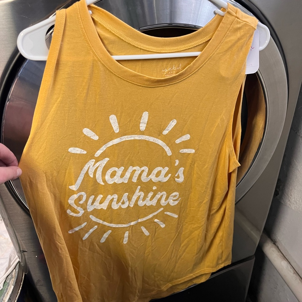 Isabel Maternity by Ingrid & Isabel Yellow Tank Top